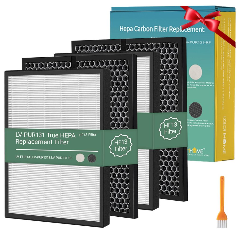 IZSOHHOME Compatible with Levoit LV-PUR131 Filter,Replacement Filters for Levoit LV-PUR131,LV-PUR131S,LV-PUR131-RF HEPA Filter and Pre-Filter(2 Sets)