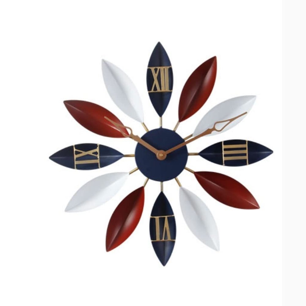 Clock Wall Clock Silent Non Ticking Modern Wall Clock Simple Round Metal Design Wall Clock Art Clock Personality Stylish Home Wall Decoration Easy To Read For Home Office & School Decor Clock