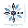 Clock Wall Clock Silent Non Ticking Modern Wall Clock Simple Round Metal Design Wall Clock Art Clock Personality Stylish Home Wall Decoration Easy To Read For Home Office & School Decor Clock view 2