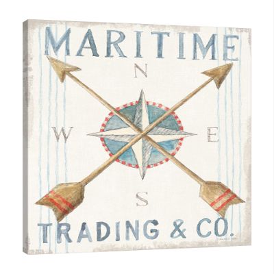 Jaxson Rea "Floursack Nautical VI Gallery Wrapped Canvas by Danhui Nai, 24" x 30"
