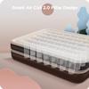 Ciays Air Mattress with Built-in Pump, 16" Elevated Blow Up Mattress with Carrying Bag for Home and Camping, Flocked Top Inflatable Air Bed for Guests, Family, Queen, Brown view 4