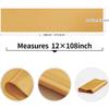 10-Pack Old Gold Satin Table Runner 12 x 108 Inch Long Bright and Smooth Silk Fabric Table Runner for Wedding Banquet Birthday Party Decoration view 3