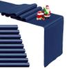 10-Pack Navy Blue Satin Table Runner 12 x 108 Inch Long Bright and Smooth Silk Fabric Table Runner for Wedding Banquet Birthday Party Decoration view 1