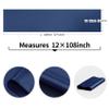 10-Pack Navy Blue Satin Table Runner 12 x 108 Inch Long Bright and Smooth Silk Fabric Table Runner for Wedding Banquet Birthday Party Decoration view 3