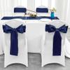 10-Pack Navy Blue Satin Table Runner 12 x 108 Inch Long Bright and Smooth Silk Fabric Table Runner for Wedding Banquet Birthday Party Decoration view 4