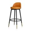 LOUFOU Bar Stools Kitchen Counter Barstools with Back and Footrest PU Leather Counter Height Stool Chairs 360 Swivel Dining Chair for Pub Coffee Home Dinning Kitchen view 1