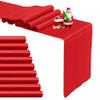 10-Pack Red Satin Table Runner 12 x 108 Inch Long Bright and Smooth Silk Fabric Table Runner for Wedding Banquet Birthday Party Decoration view 1