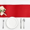10-Pack Red Satin Table Runner 12 x 108 Inch Long Bright and Smooth Silk Fabric Table Runner for Wedding Banquet Birthday Party Decoration view 2