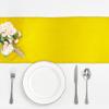 10-Pack Yellow Satin Table Runner 12 x 108 Inch Long Bright and Smooth Silk Fabric Table Runner for Wedding Banquet Birthday Party Decoration view 2