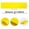 10-Pack Yellow Satin Table Runner 12 x 108 Inch Long Bright and Smooth Silk Fabric Table Runner for Wedding Banquet Birthday Party Decoration view 3