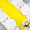 10-Pack Yellow Satin Table Runner 12 x 108 Inch Long Bright and Smooth Silk Fabric Table Runner for Wedding Banquet Birthday Party Decoration view 4