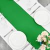 10-Pack Emerald Green Satin Table Runner 12 x 108 Inch Long Bright and Smooth Silk Fabric Table Runner for Wedding Banquet Birthday Party Decoration view 4