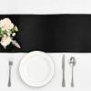 10-Pack Black Satin Table Runner 12 x 108 Inch Long Bright and Smooth Silk Fabric Table Runner for Wedding Banquet Birthday Party Decoration view 2