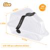 200 Pcs Cake Slice Containers with Lids Clear Plastic Hinged Cheesecake Containers Individual Disposable Triangle Cake Boxes for Pie Slice Cheesecake, Tres Leches, Flan, Desserts - Take Out Togo view 2
