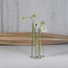 AREOhome HomArt Archer Cluster 3 Tube Vase, 11.50-inch Height, Brass and Glass view 2