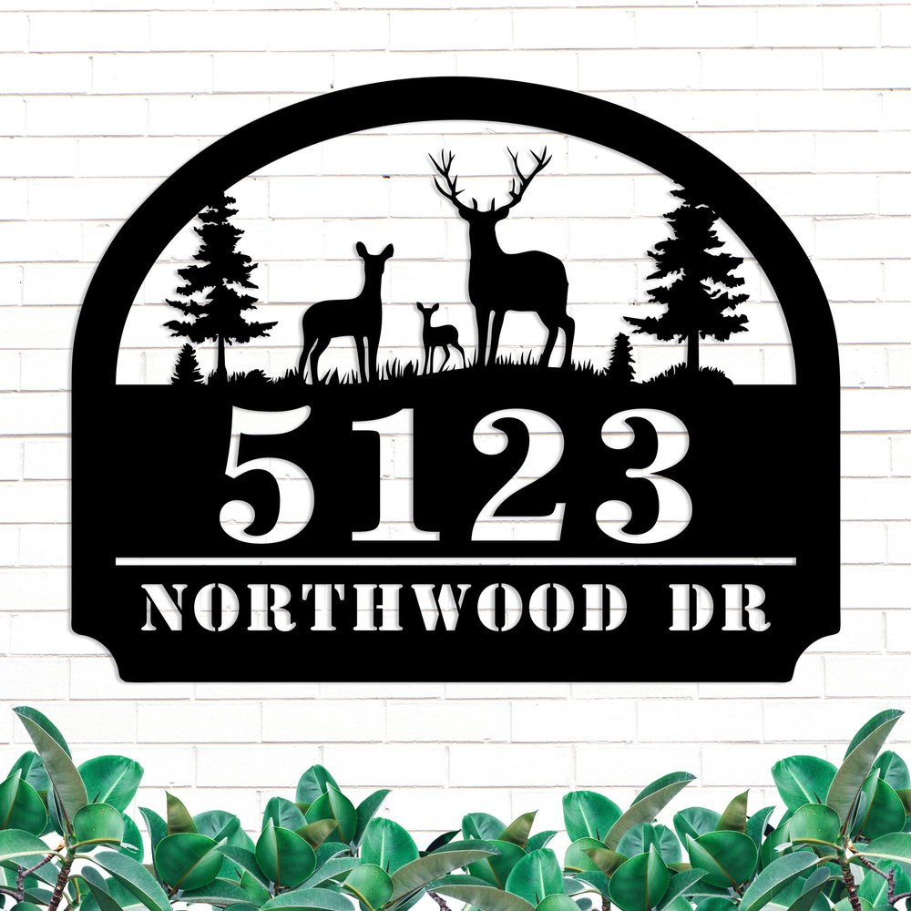 Custom House Number Address Sign, Personalized Metal Address Plaque, Custom Signs Outdoor Metal, House Numbers for Outside, House Number Metal Sign, Address Numbers for Houses, Mailbox Numbers