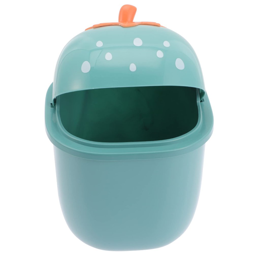 Desktop Trash can Desk Garbage Pail Small Trash bin with lid Kitchen Waste Bins Miniature mini Wastebasket with lid Tiny Trash can mini Waste Bins Office Coffee Table Trash Bag pp