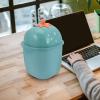 Desktop Trash can Desk Garbage Pail Small Trash bin with lid Kitchen Waste Bins Miniature mini Wastebasket with lid Tiny Trash can mini Waste Bins Office Coffee Table Trash Bag pp view 4