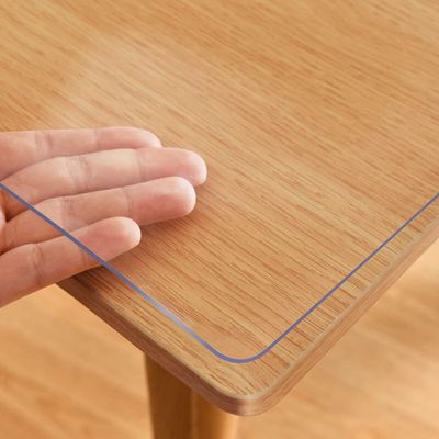 VeeCano 36X54 Inch New Clear Coffee Dining Table Protector Plastic PVC Tablecloths for End Side Sofa Buffet Table Top Topper Heat Resistant Easy Clean Vinyl Rectanglar Refrigerator Top Protector