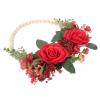 BESTOYARD Rose Garland Artificial Garland Ring Rural Plastic Door Decoration view 1