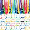 Yinkin 200 Pieces Party Favors 7.9 Inch Friendship Fidget Zipper Bracelets Children Sensory Toy Fidgets Friendship Play Bracelets for Classroom Rewards Birthday Goodie Bag Fillers(Fresh Color) view 1