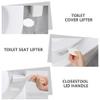 DOITOOL 2pcs Toilet Seat Lifter Convenient Toilet Cover Lid Handle for Home Office and Restaurant Use Keep Hands view 2