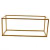 WDZCZDoo 4PCs Wedding Flower Stand Metal Floor Flower Vase Column Stand for Wedding Decor Flower Centerpiece Road Leads, Rectangular Flower Display Rack view 3