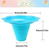Newbested 50-Piece Set of 8 Ounce Colorful Flower-Shaped Snow Cone Cups - Small Plastic Shaved Ice Drip Cups and Snack Bowls, Perfect for Kids' Parties, Summer Cookouts, and Commercial Food Service view 2