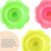 Newbested 50-Piece Set of 8 Ounce Colorful Flower-Shaped Snow Cone Cups - Small Plastic Shaved Ice Drip Cups and Snack Bowls, Perfect for Kids' Parties, Summer Cookouts, and Commercial Food Service view 3