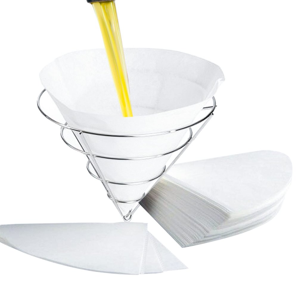 30 Pack 10" Deep Fryer Oil Filters, Best Non Woven Cooking Oil Strainer, Premium Maple Syrup Filter Set, Cones Commercial Filter for Restaurants, Kitchen, Cafes, Food Trucks, Hotels