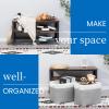 Bidtakay Large Storage Bins for Clothes Fabric Deep Baskets for Organizing Set of 2 Grey Fabric Pantry Storage Bins for Hallway Living Room Blankets 17x12x15 in Extra Large Shelf Tote Baskets view 3