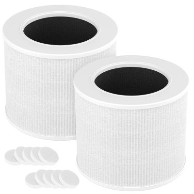2-Pack Core Mini Filter Compatible with LEVOIT Core Mini Air Purifie-r, 3-in-1 High-Efficiency Activated Carbon Pre-filter for LEVOIT Core Mini Replacement Filter