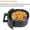 3 Tier Air Fryer Rack Compatible for, 304 Stainless Steel Multi-Layer Stackable Dehydrator Rack Toast Rack, Air Fryer Accessories Compatible with 4.2QT-5.8QT view 3