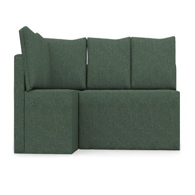 comfortly Corner Sofa Bed Slipcover Replacement Hand Made Compatible with FRIHETEN Corner Sofa Bed Left with 5 Cushions - Covers ONLY (Heavy Duty - Green)