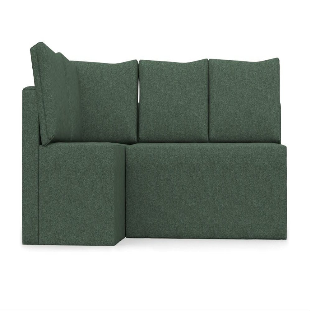 comfortly Corner Sofa Bed Slipcover Replacement Hand Made Compatible with FRIHETEN Corner Sofa Bed Left with 5 Cushions - Covers ONLY (Heavy Duty - Green)