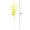 HYLOOD 6Pcs Artificial Forsythia Branches, Fake Winter Jasmine Long Stem Silk Fake Spring Jasmine Flower for Wedding Home Office Decoration, Yellow, 45cm / 17.7inch view 2