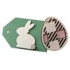 Easter Tiered Tray Deco,Farmhouse Tray Decor? Decoration for Interior Furniture Table Top Office Tiered Tray, 3D Rabbit Car Mini Logo Easter Gift Without Tray. (Section A) view 4