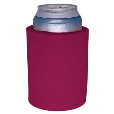Blank Thick Foam Old School Can Cooler (Fuchsia)