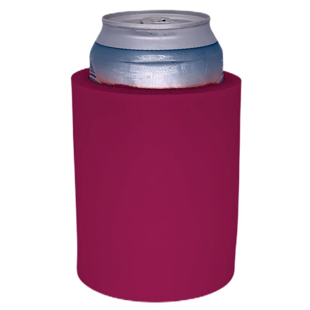 Blank Thick Foam Old School Can Cooler (Fuchsia)