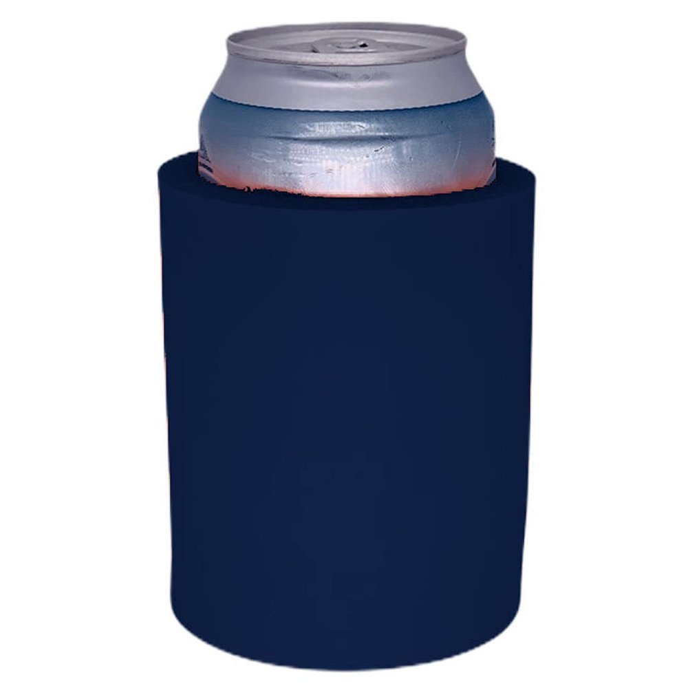 Blank Thick Foam Old School Can Cooler (Navy Blue)