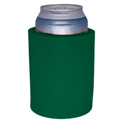 Blank Thick Foam Old School Can Cooler (Forest Green)