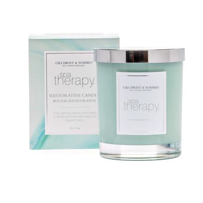 Gilchrist & Soames Spa Therapy Luxury Candle (8oz), Calming Scents of The Ocean - USA Poured, Coconut Oil and Soy Wax Blend, Cotton Wick
