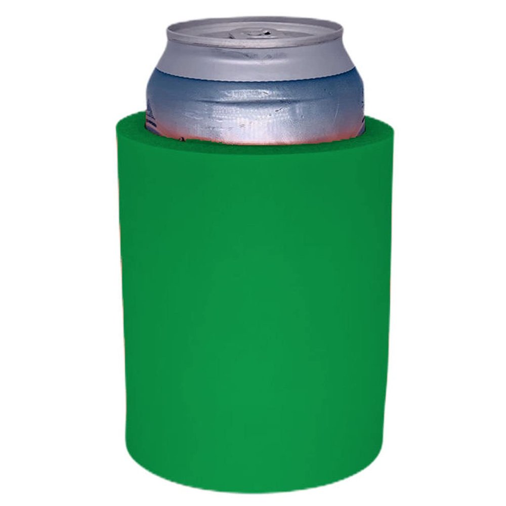 Blank Thick Foam Old School Can Cooler (Kelly Green)