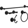Delta Double Towel Hook for Bathroom or Kitchen| Matte Black | Esato Accessories view 3
