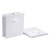 Amazon Basics Collapsible Fabric Storage Bins with Handles, Cube Organizer, 13"x13"x13", White, 6-Pack view 4