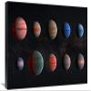 30 in. Artist Impression of Hot Jupiter Exoplanets - Unannotated Art Print - NASA view 1