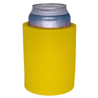 Blank Thick Foam Old School Can Cooler (Yellow)