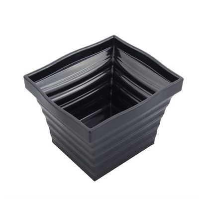 10.25 x 9 x 4 in. Americana Square 4 Quart Bowl, Black - 16 oz