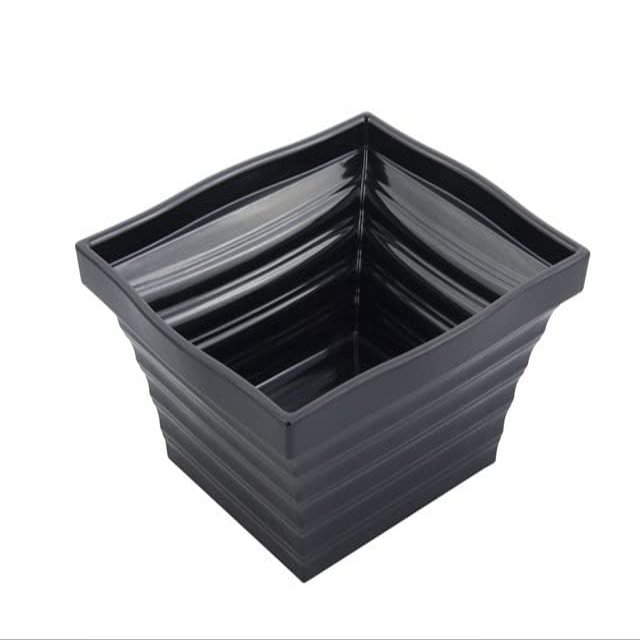 10.25 x 9 x 4 in. Americana Square 4 Quart Bowl, Black - 16 oz