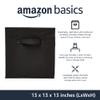 Amazon Basics Collapsible Fabric Storage Cube Bins Organizer with Handles, Organization Containers, Multifunctional, 13" x 13" x 13", Black, 6-Pack view 2
